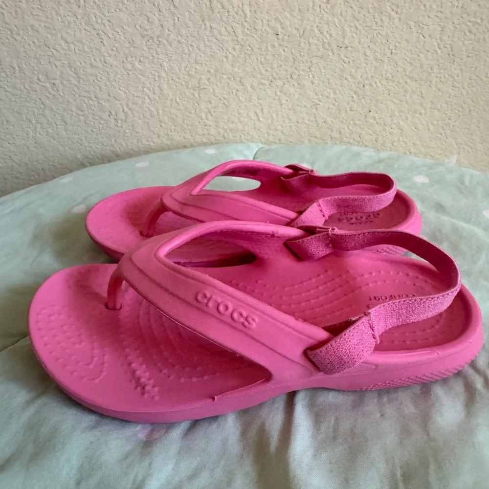 CROCS Kids Pink Sandals Toddler size 9